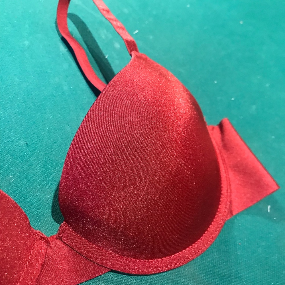 Pretty Burgundy color “Prima Valentina” Padded Underwire Bra, Size 34B - Picture 3 of 9